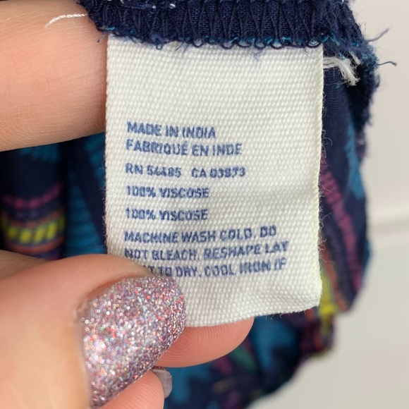 American Eagle Blue Patterned Tank Top - Picture 4 of 4